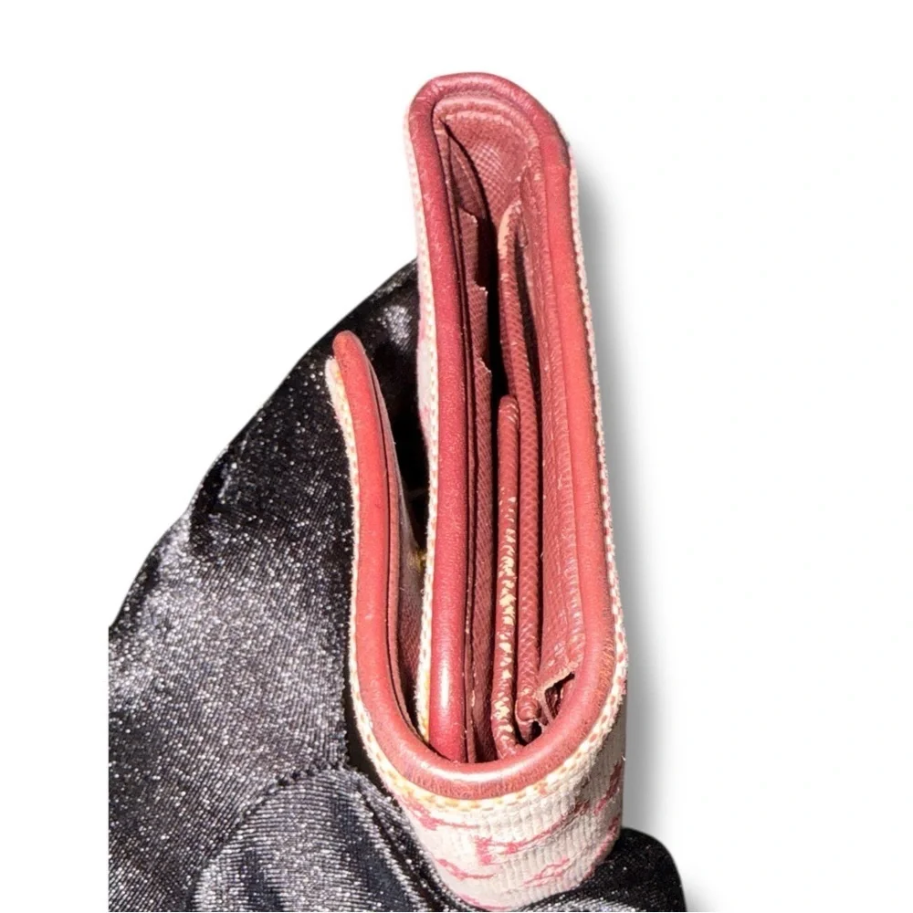Louis Vuitton Monogram Mini Lin Porte Trésor International Wallet Pink
